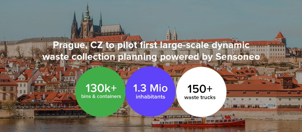 Prague, CZ to pilot first large-scale dynamic waste collection planning powered by Sensoneo.