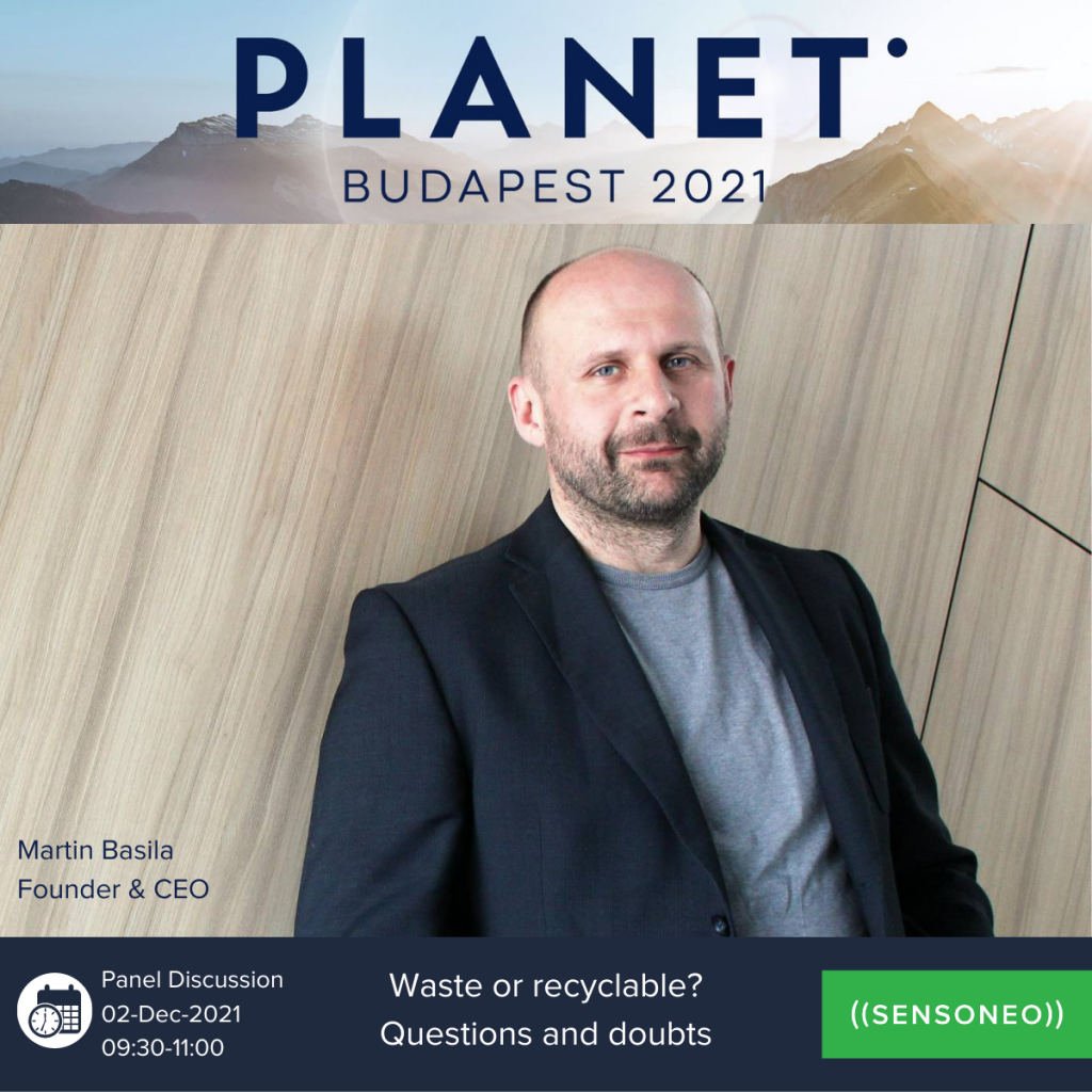 Martin Basila, CEO and co-founder of Sensoneo at Planet Budapest 2021. 