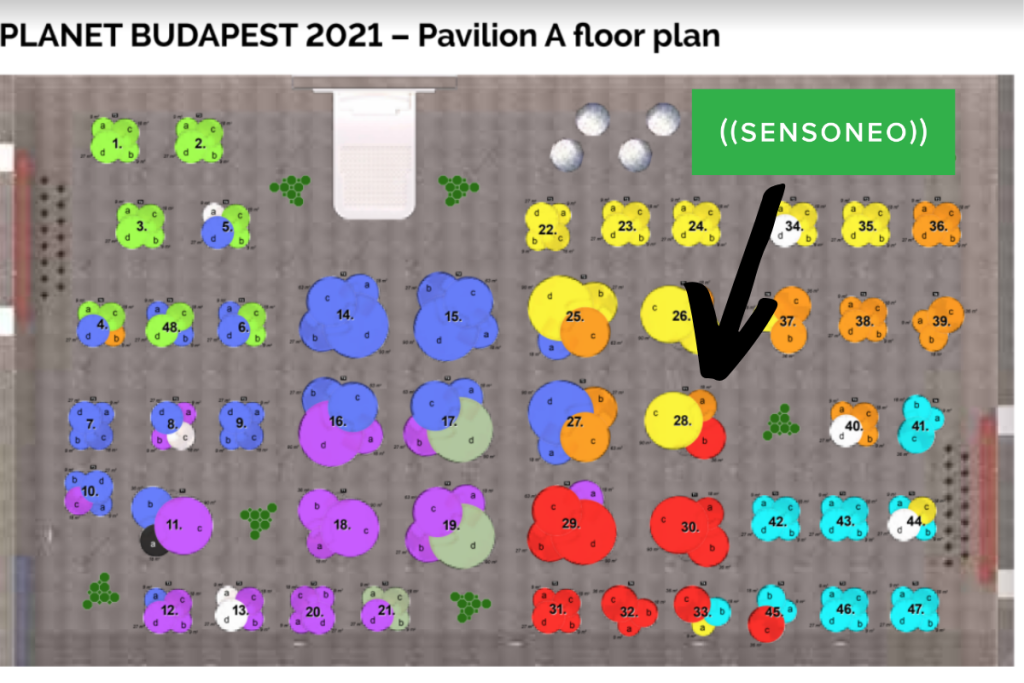 Planet Budapest 2021 - floor plan of Pavilion A. 