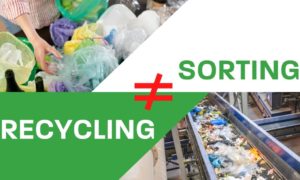 Sorting does not equal recycling.