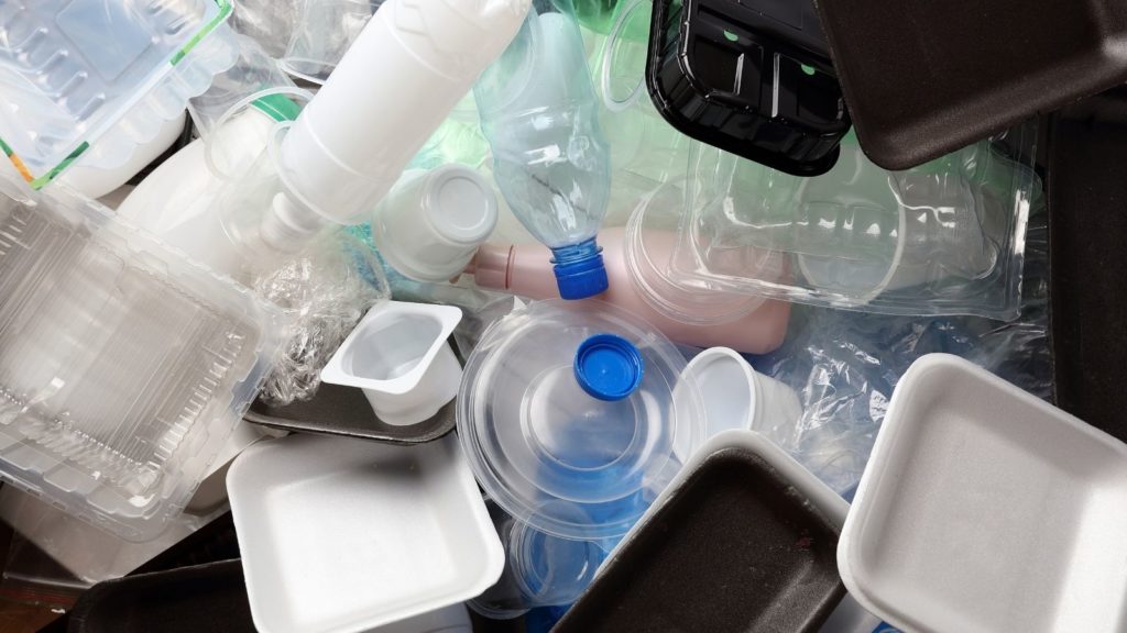 Dozen types of plastics on the market.