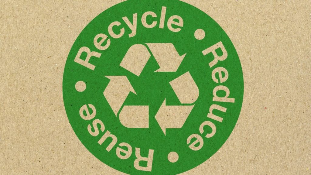 Recycling symbol - recycle,reduce,reuse