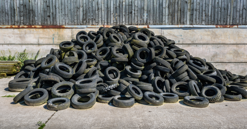 how to recycle dispose used old tyres