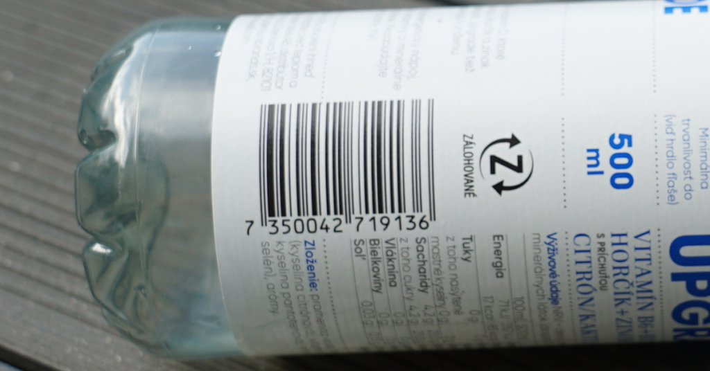 EAN code and symbol for deposit bottle in Slovakia. 