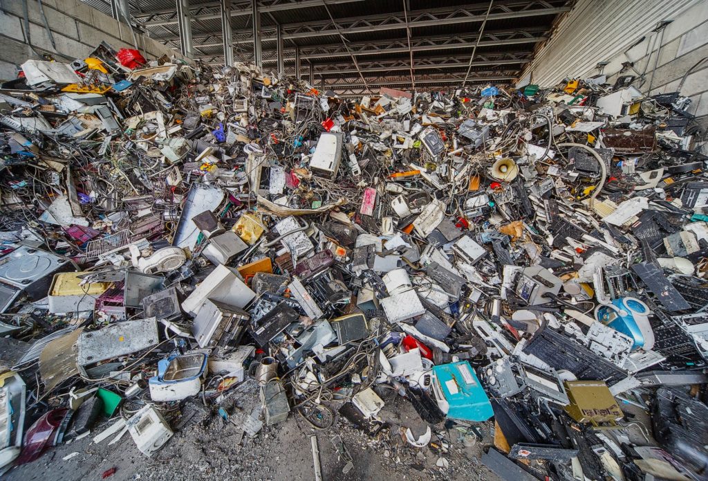 Lots of old e-waste on the pile.