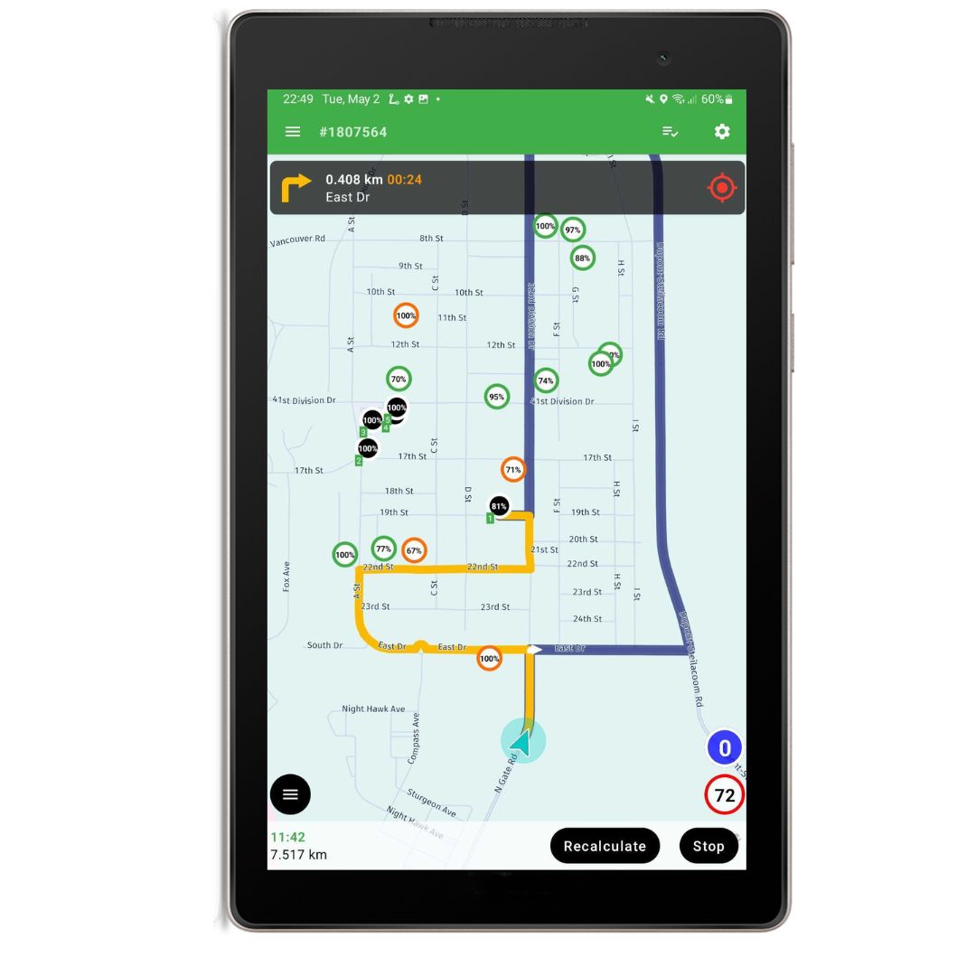 Fahrer-Navigations-App