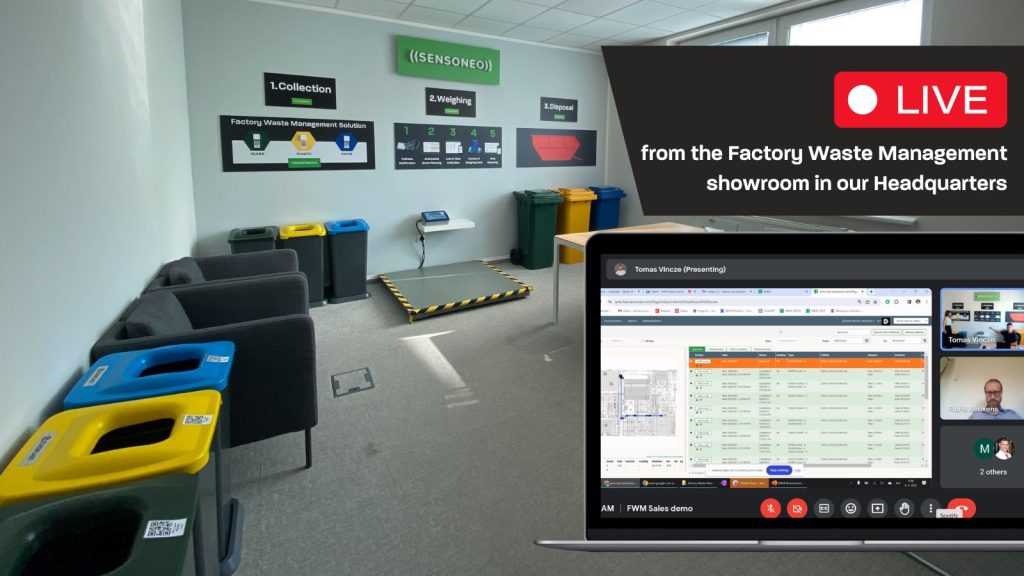 sensoneo factory waste management live demo