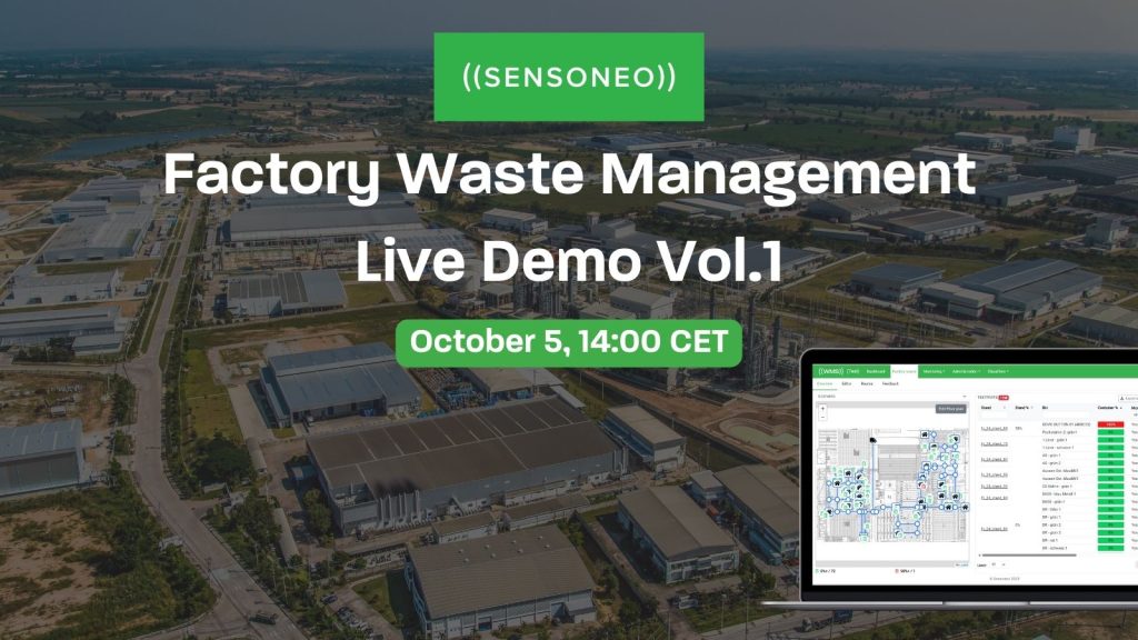 sensoneo factory waste management live demo