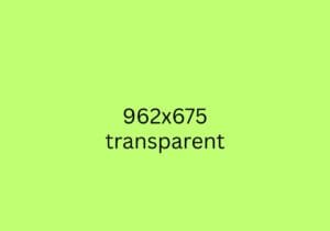 A solid green background with the text "962x675 transparent" in the center.