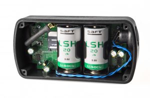 Batteries used in ultrasonic bin sensors